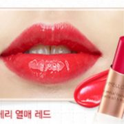 innisfree creammellow lipstick #07 Cherry Red 3