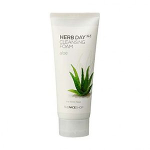 The face shop Herb365 cleansing foam Aloe