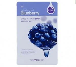 The face shop Natural mask - blueberry