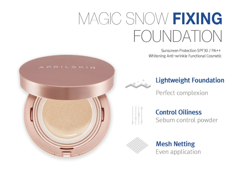 [AprilSkin] Magic Snow Fixing Foundation #21