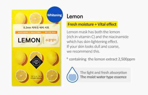 [Etude house] 0.2mm Therapy Air Mask #Lemon