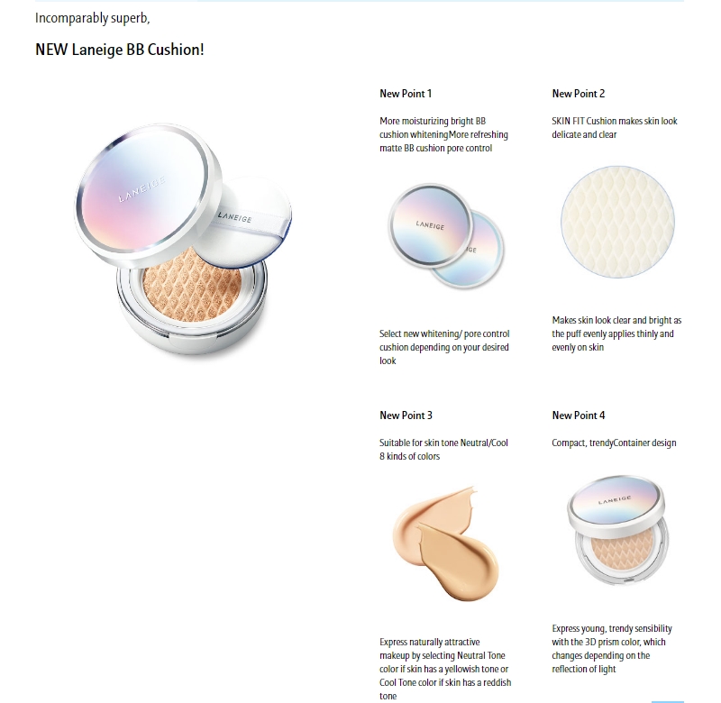 LANEIGE BB Cushion Whitening Neutral No.21