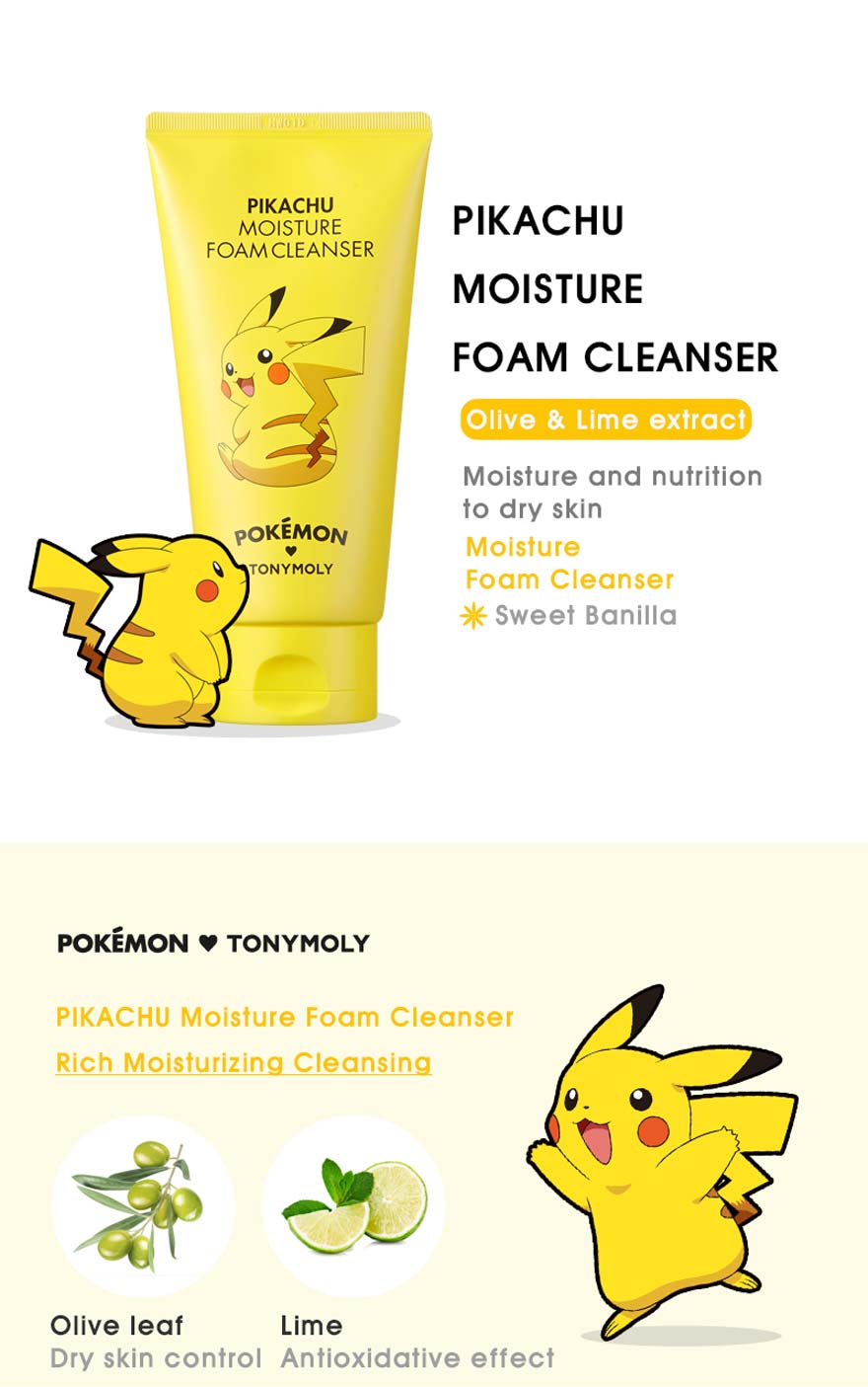 TONYMOLY Pokemon Foam Cleanser #Pikachu Moisture